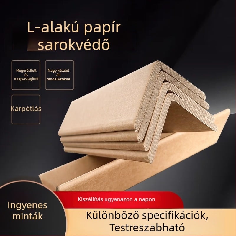 L alakú papírsarkvédő, 30×40×50, keretekhez és üvegbútorokhoz