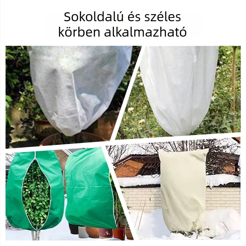 Növények fagyvédő takarója, vastagított nem szőtt anyagból, kültéri használatra
