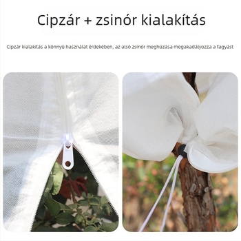 Ősz-télre gyümölcsfák fagyvédő takaró, védő nemszőtt anyagból készült