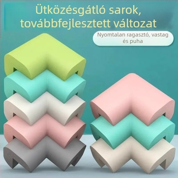 Fejlesztett megvastagított sarokvédő asztal- és ablak sarkokra – gyerekeknek ütközés elleni párna, erős rugalmasság