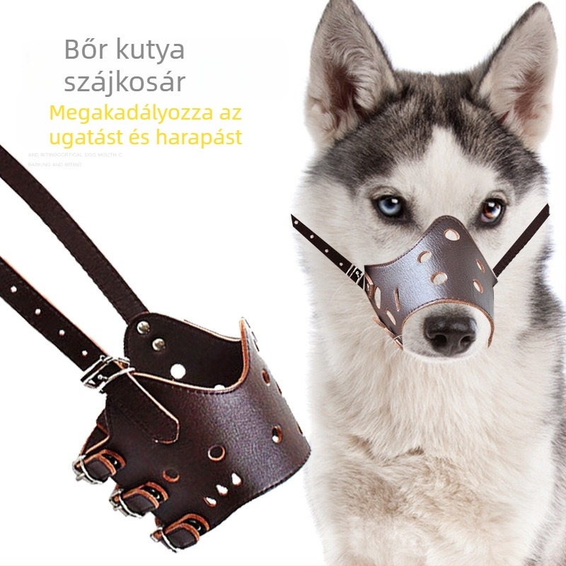 PU kutya szájvédő – légáteresztő, puha, biztonságos harapás elleni védelem | Pet Baihui