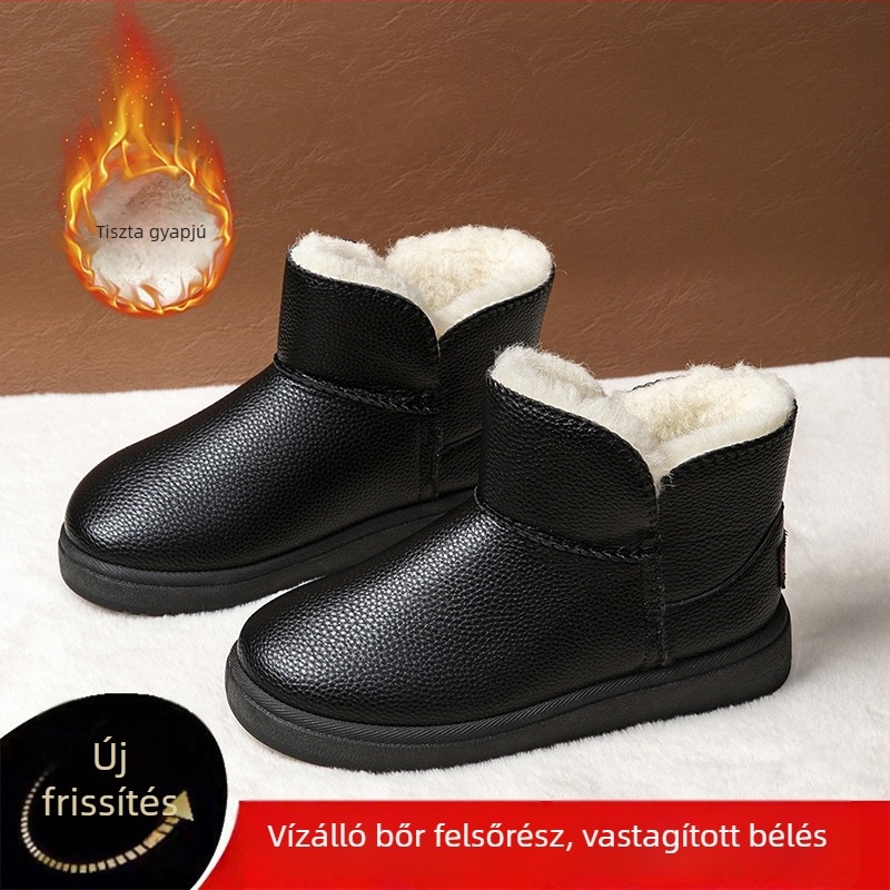 Férfi téli hócipő fleece-béléssel és vastagított kivitelben a melegért, csúszásmentes talppal.