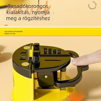 Little Yellow Duck Háztartási élező kő – Kompakt gyors élező mini vákuumos rögzítéssel a konyhai késekhez