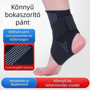 Bokaszalag ízületi stabilizáló és szalag-sérülés elleni védőeszköz, cipővel kompatibilis