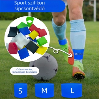 Szilikon sípcsont- és bokavédő edzéshez