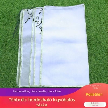 Sűrített nejlon hálós zsák, 100-szemes hálóval, kis vízi élőlények számára.