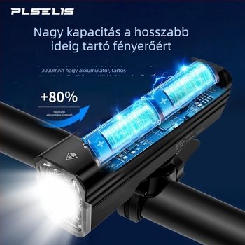 PLSELIS ultrakönnyű első kerékpár lámpa Type-C töltéssel, vízálló