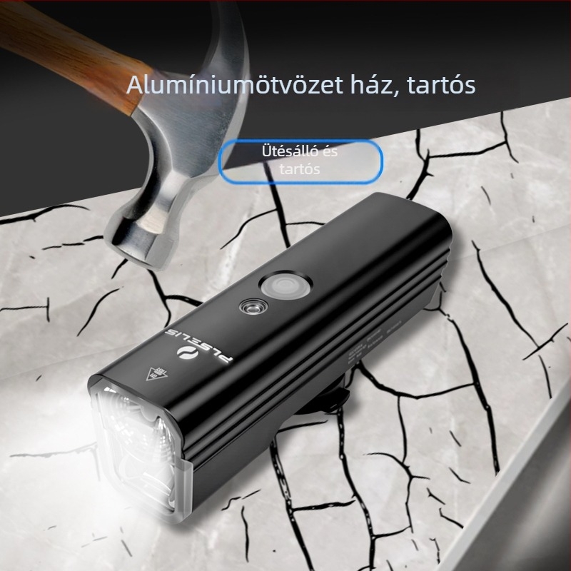 PLSELIS ultrakönnyű első kerékpár lámpa Type-C töltéssel, vízálló