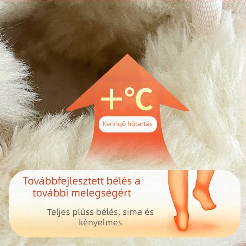 Gyerek téli bakancs velúr felsőrésszel, rövid boka, vízálló, fleece bélés, Velcro zárás, egyszínű, puha talp