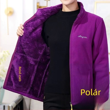 Plusz méretű vastag fleece kardigán nőknek, őszi-téli, mindennapi stílus