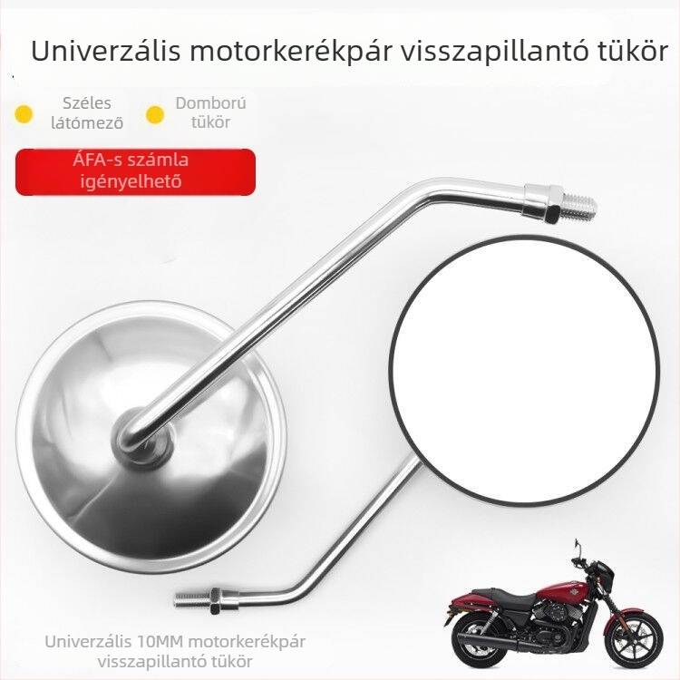 GN125 motorkerékpár visszapillantó tükör – konvex üveg, univerzális GN125-höz