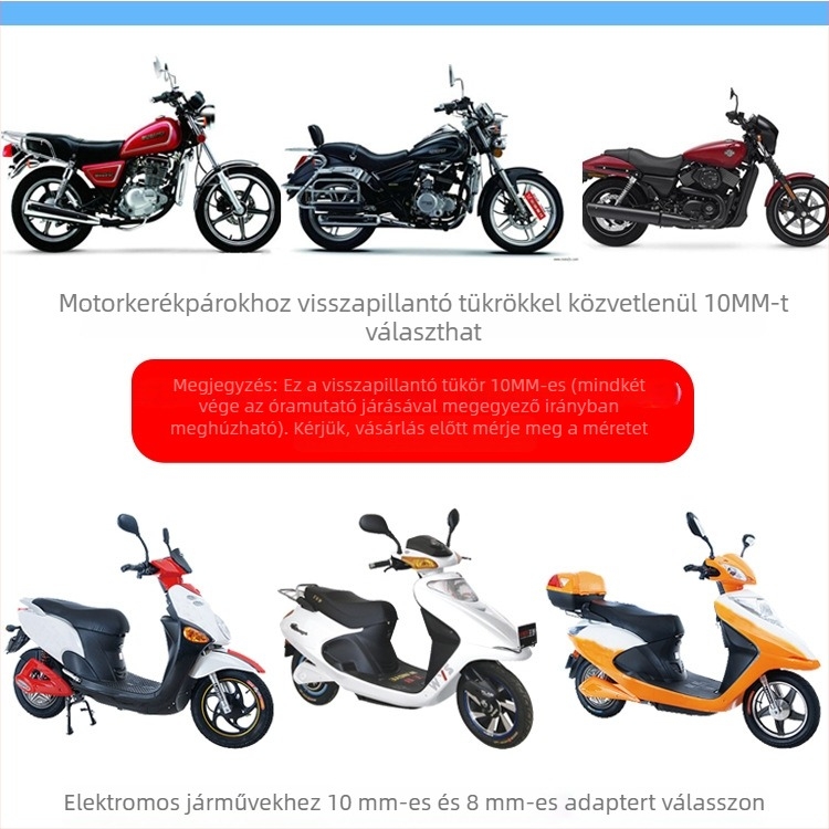 GN125 motorkerékpár visszapillantó tükör – konvex üveg, univerzális GN125-höz