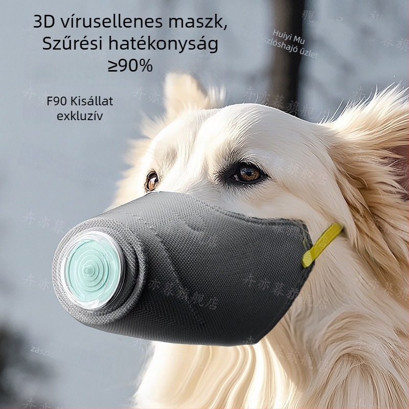 Hálós kutyamuzli maszk – harapás és nyelés elleni védelem