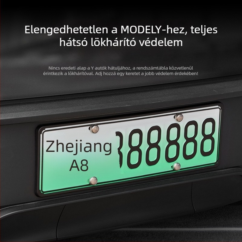 Függő, teljes körű rendszámkeret-tartó a Tesla Model Y és Model 3 új verziójához