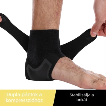 Ultra vékony meleg szilikon bokaortézis felnőtteknek, légáteresztő kompressziós támogatással futáshoz, túrázáshoz és kerékpározáshoz