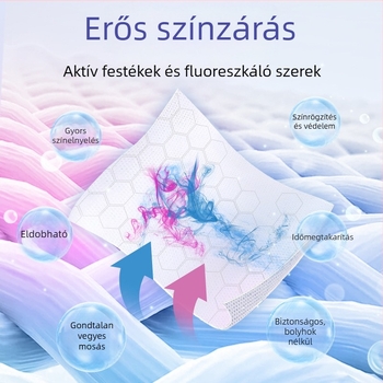 Színvédő izoláló lap mosáshoz – megakadályozza a színátvitelt