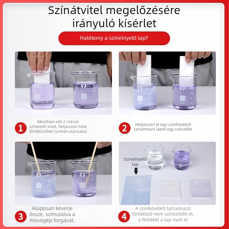 Színvédő izoláló lap mosáshoz – megakadályozza a színátvitelt