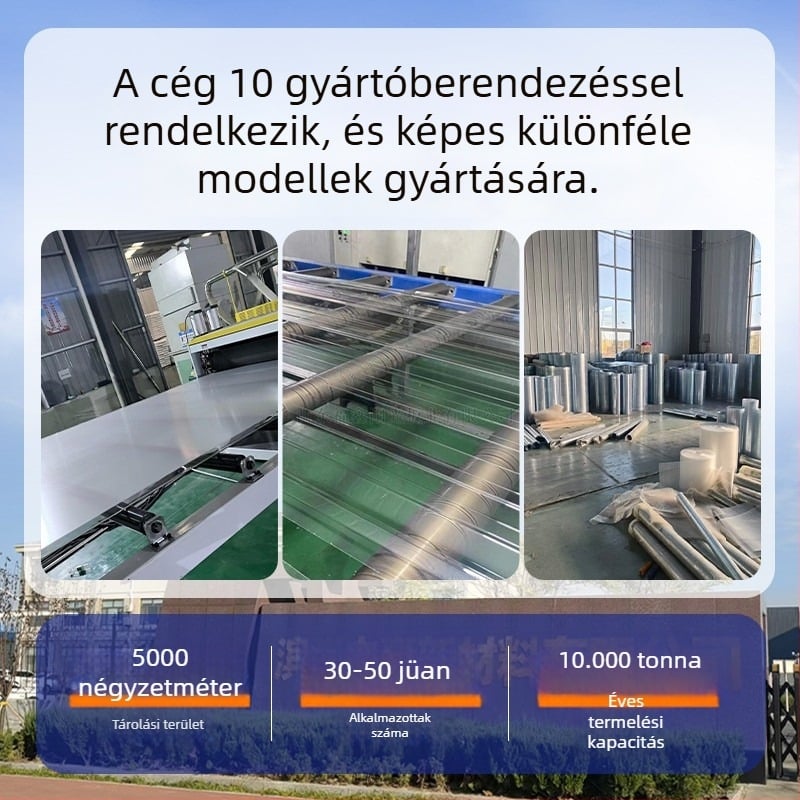 Üvegszálas félátlátszó világítási panel tetőhöz és erkélyhez, otthoni esővédő és üvegházi világító panel