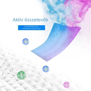 Színfelvételt gátló mosólapok, megakadályozzák a színek keveredését mosás közben, vegyes ruhákhoz, családi kiszerelés, eredeti termék