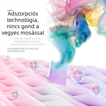 Színfogó lapok mosáshoz – megakadályozzák a színek átadását vegyes ruhák mosásakor, eltávolítják a szagokat és atkák, felszívják a festéket és megelőzik a színátvitelt.