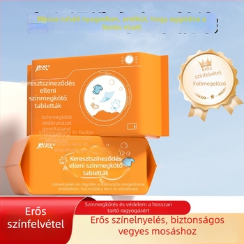 Színfelszívó lapok vegyes mosáshoz, a színek átvitelének megakadályozására