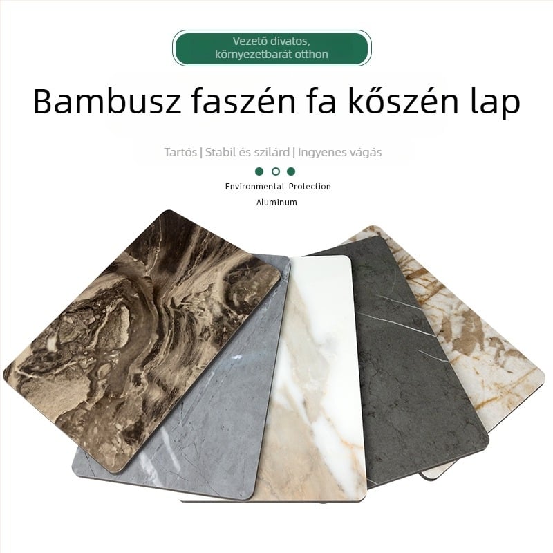 Szénkőlemez és szénkristályos falpanel fa furnírral, bambusz szénrost dekoratív háttérfal, integrált falpanel