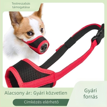 Kutyaszájkötő, harapás elleni, ugatás elleni, légáteresztő, állítható méret