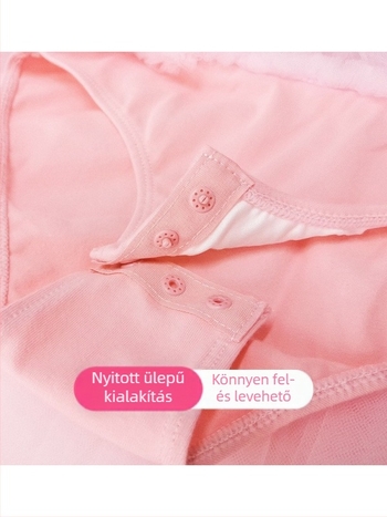 Gyerekeknek szóló balett ruha edzéshez, lányoknak, tavasz–nyár, rövid ujjú, pamut anyag