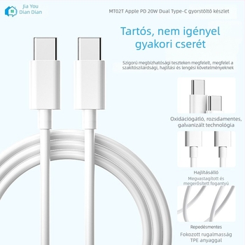 Apple iPhone 15-16-höz PD gyorstöltéses dupla Type-C adatkábel-készlet, több hosszban