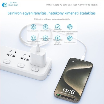 Apple iPhone 15-16-höz PD gyorstöltéses dupla Type-C adatkábel-készlet, több hosszban
