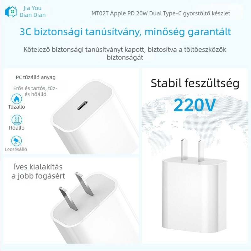 Apple iPhone 15-16-höz PD gyorstöltéses dupla Type-C adatkábel-készlet, több hosszban
