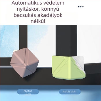 Alumínium ötvözetű ablakokhoz készült sarkvédők, ütközésgátló sarkvédők ablakokhoz és ajtókhoz, befelé nyíló ablakok sarkvédői, sarkvédő védőburkolatok
