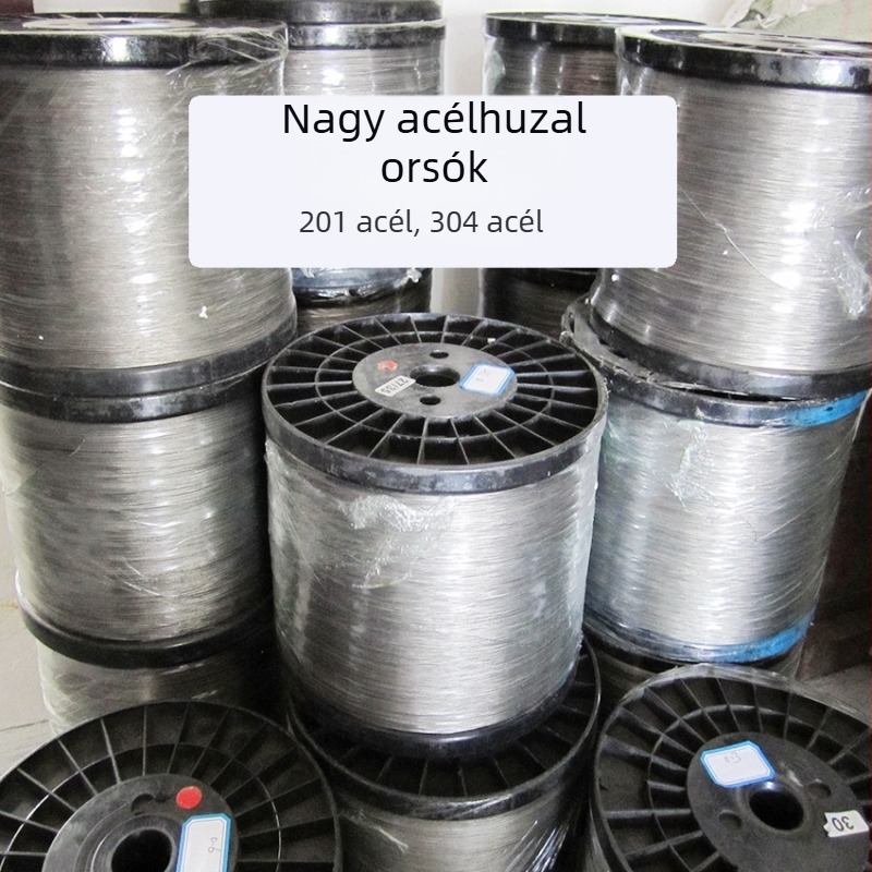 304 rozsdamentes acél, rugalmas damil gyöngyékszerekhez, bevont acéldrót