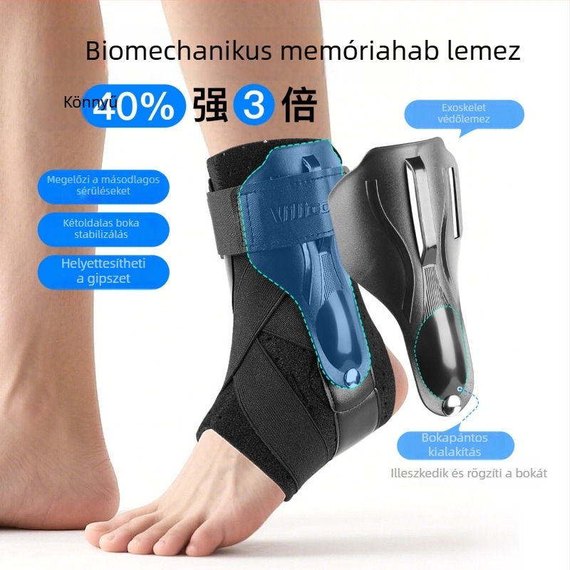 Légáteresztő bokavédő felépüléshez és tartáshoz, sporthoz, sprain elleni védelem