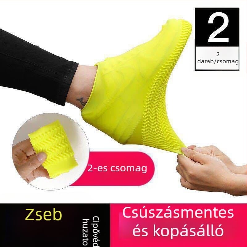 Szilikon esőcipővédők felnőtteknek és gyerekeknek – vízállóak, csúszásmentesek, kopásállók, hordozhatóak