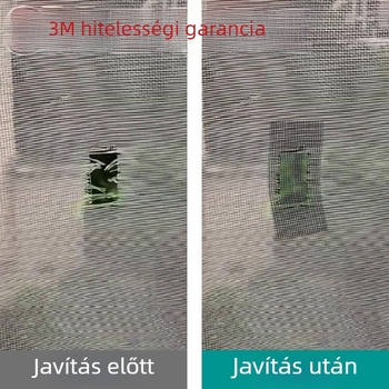 Öntapadós javítófoltok a szúnyogháló lyukak javítására; háló javítási tekercs