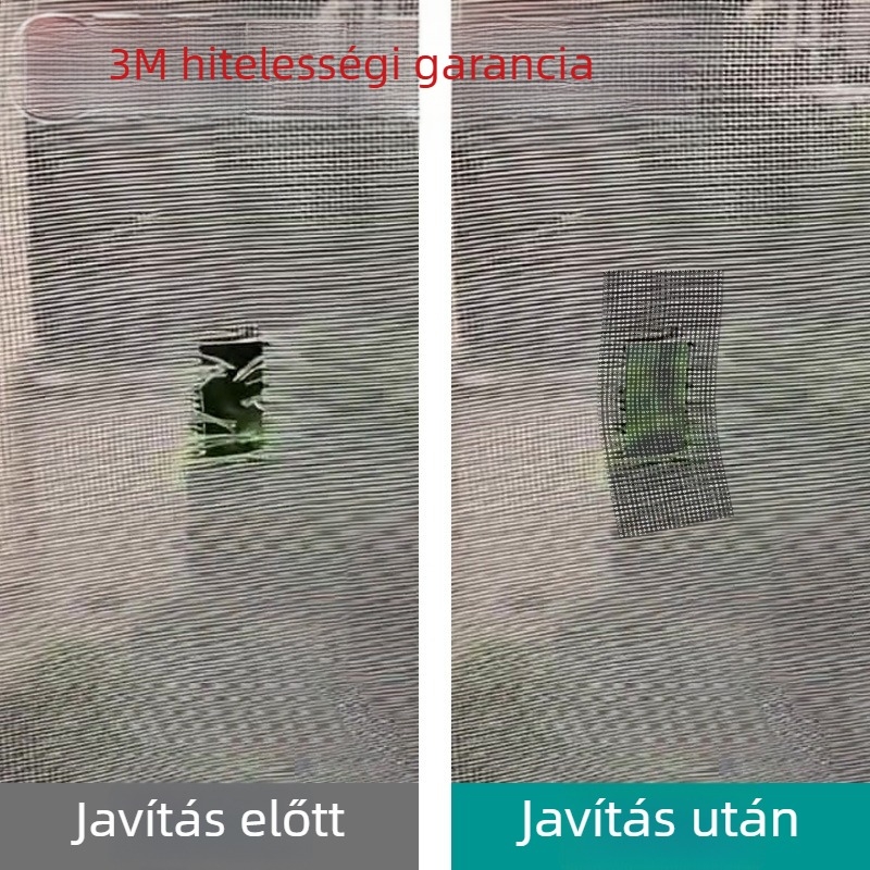 Öntapadós javítófoltok a szúnyogháló lyukak javítására; háló javítási tekercs