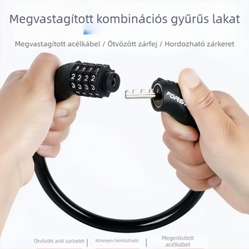 Anti‑tolvaj jelszavas kerékpárzár hegymászó kerékpárokhoz, hordozható láncos zár elektromos kerékpárokhoz és motorkerékpárokhoz