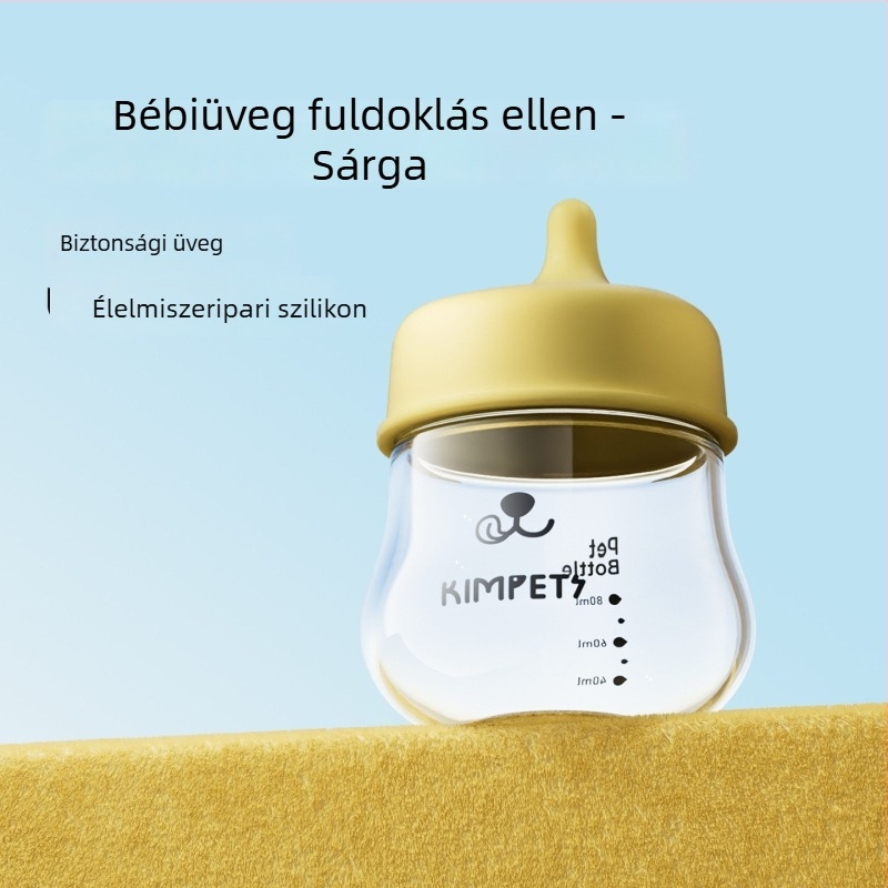 Szilikonból készült cumisüveg etető macskáknak, kiscicáknak és kölyökkutyáknak; harapásálló, fulladás elleni, puffadás elleni