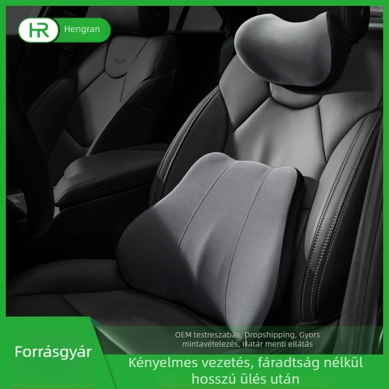 Autófejtámla és ágyéktámasz memóriahabos párnával