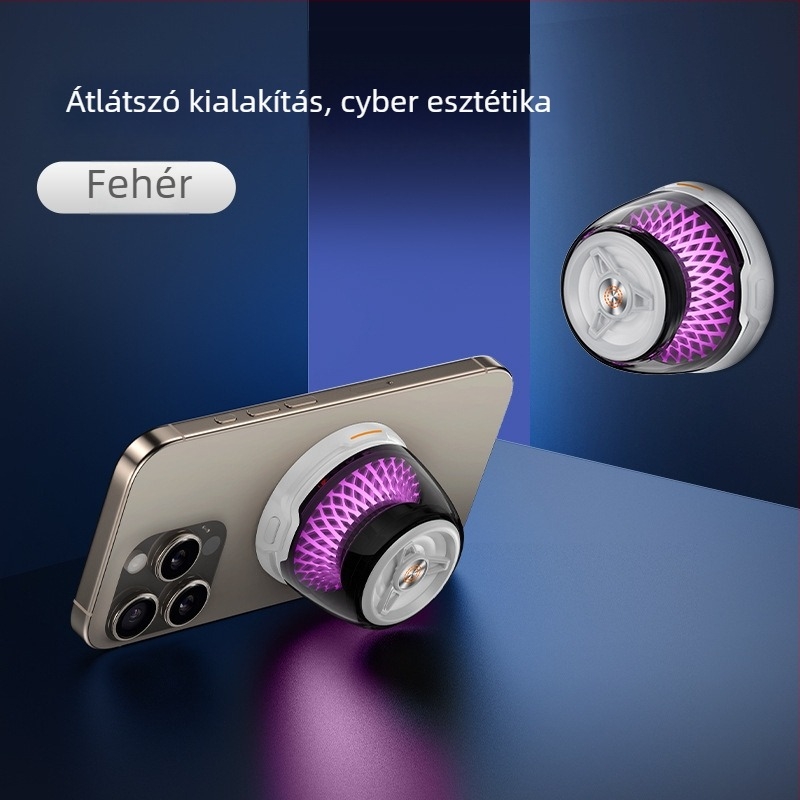 15W mágneses vezeték nélküli töltő RGB hangulatos fényvilággal és Bluetooth hangszóróval, mini mélynyomó otthoni használatra