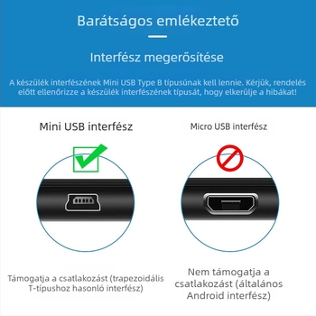 1 m USB adat- és töltőkábel V3 porttal, fej bővítéssel, univerzális MP3-lejátszóhoz és régi Android eszközökhöz