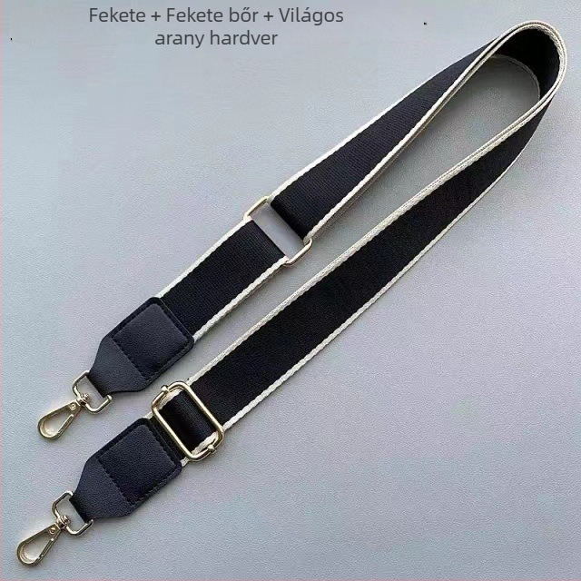 Női táska vállpánt egyszínű, betűs díszítéssel, széles, crossbody vagy vállon viselhető
