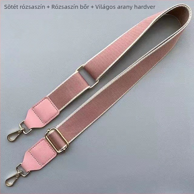 Női táska vállpánt egyszínű, betűs díszítéssel, széles, crossbody vagy vállon viselhető