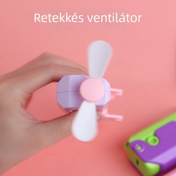 Mini hordozható kézi ventilátor USB-töltésű, kompakt nyári használatra