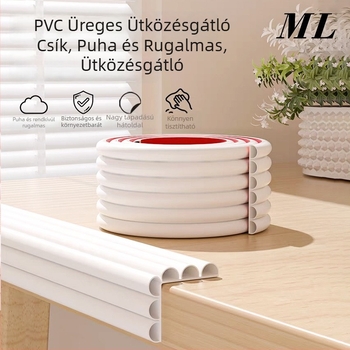 Gyerekeknek szóló PVC üreges ütközésvédő csíkok asztal-élvédőkhöz, puha sarkvédők öntapadók