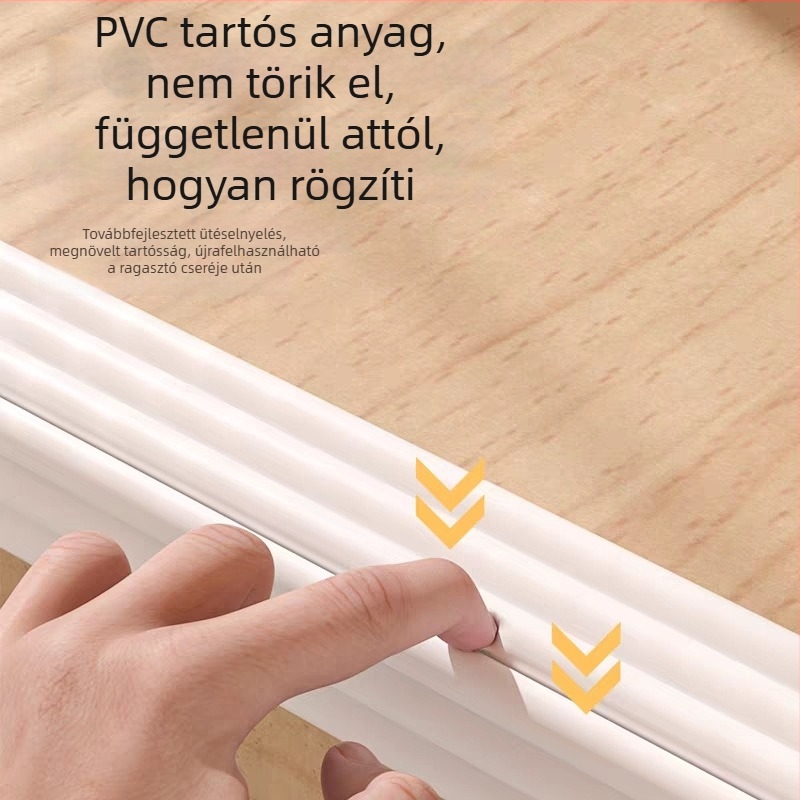 Gyerekeknek szóló PVC üreges ütközésvédő csíkok asztal-élvédőkhöz, puha sarkvédők öntapadók