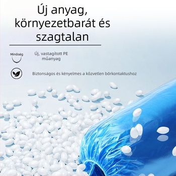 Egyszer használatos polietilén cipővédők, porvédő műanyag lábvédők
