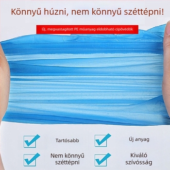 Egyszer használatos polietilén cipővédők, porvédő műanyag lábvédők