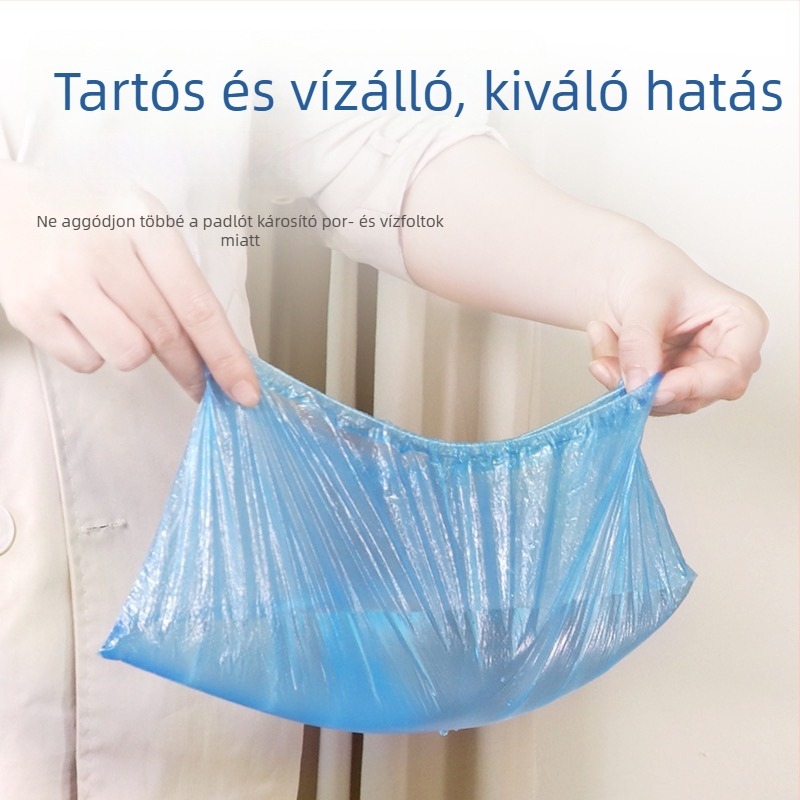 Egyszer használatos polietilén cipővédők, porvédő műanyag lábvédők